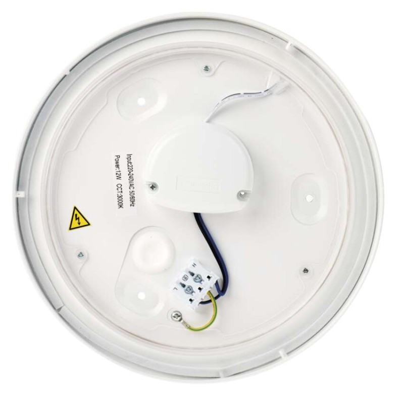 LED svetilo nadometno CORI, okroglo, 12W, IP44, toplo bela