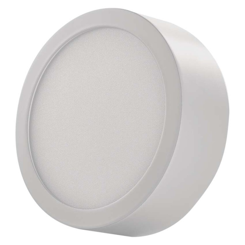 Panel LED natynkowy NEXXO, okrągły, biały, 7,6W, neutralna biel