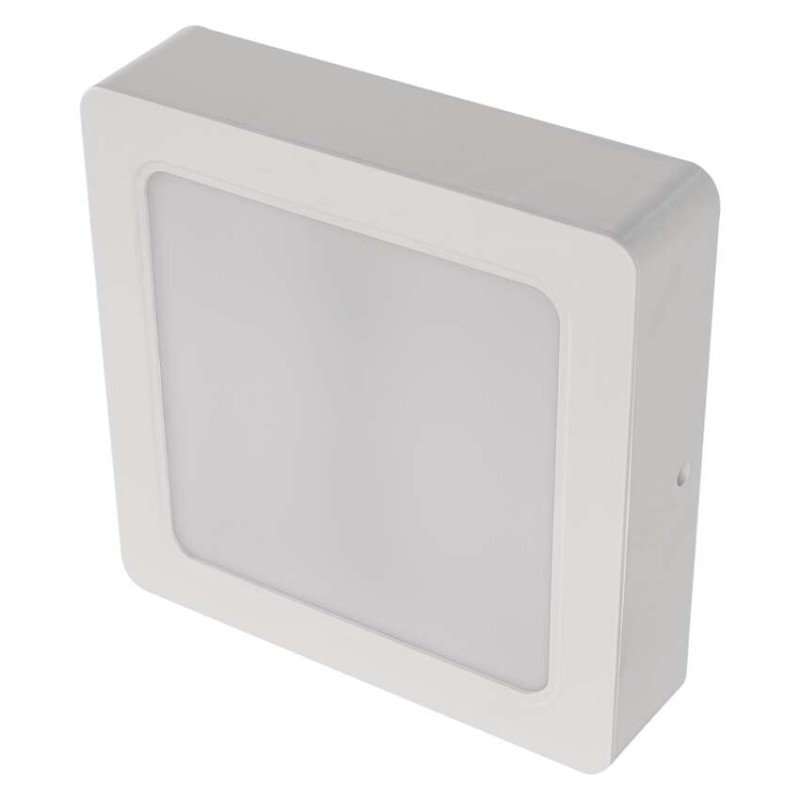 Panel LED natynkowy RUBIC 2w1, kwadrat, biały, 18W, naturalna biel