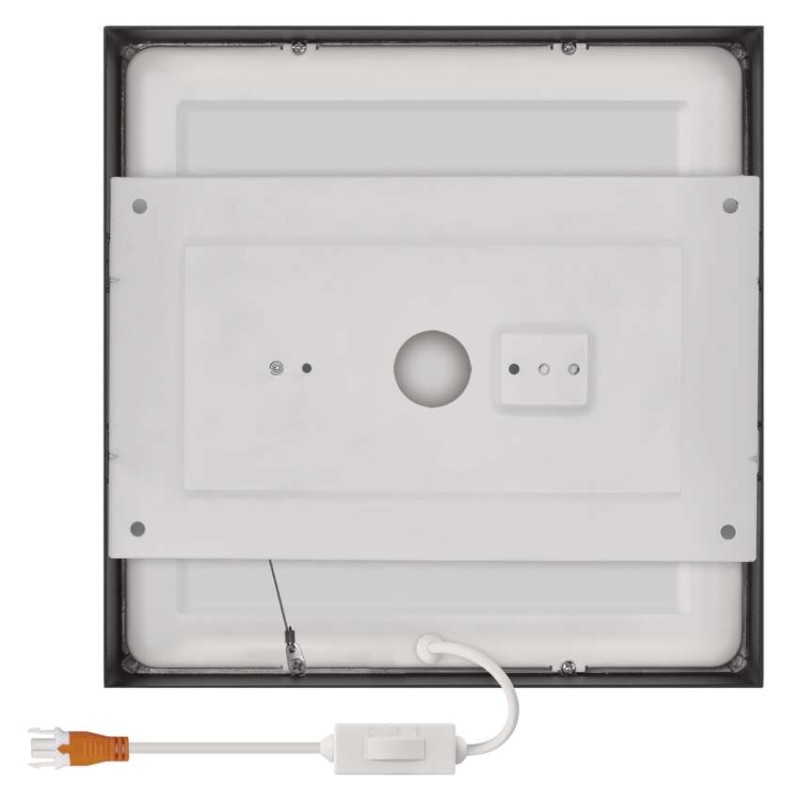 LED-Anbauleuchte NEXXO, quadratisch, schwarz, 21W, mit Change CCT