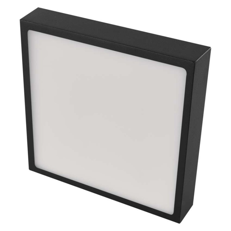 LED-Anbauleuchte NEXXO, quadratisch, schwarz, 21W, mit Change CCT