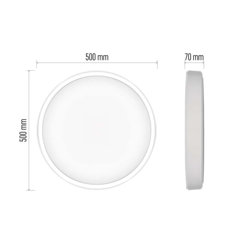 Chytré LED svítidlo GoSmart, přisazené, kruhové, 45W, CCT, stmívatelné, WiFi