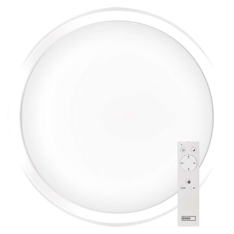 LED lampa ILVI, 40 cm, 30 W, silti-auksti balta, aptumšojama ar tālvadības pulti