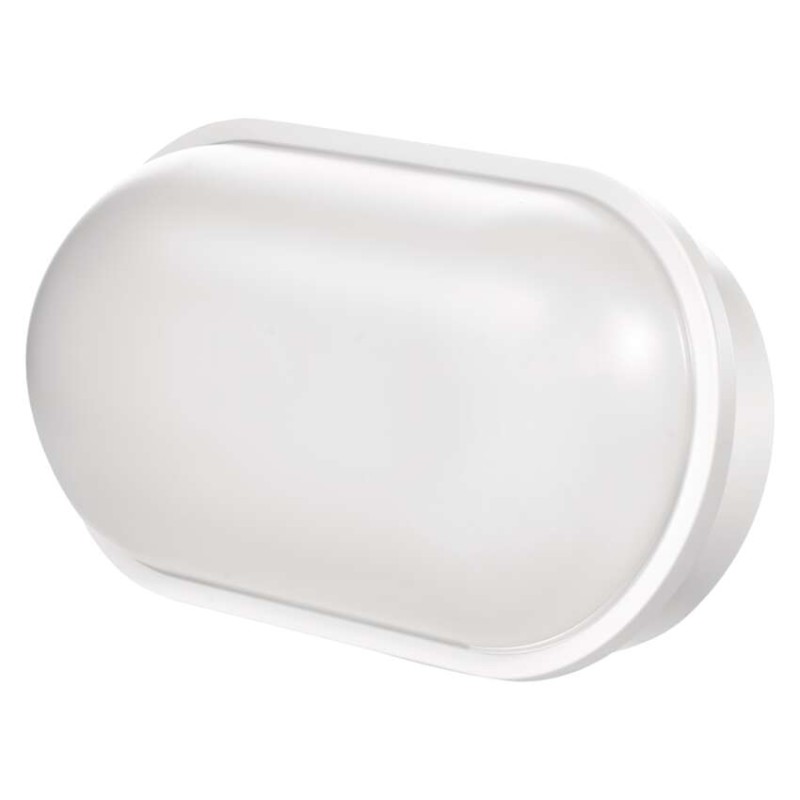 LED Wandleuchte, oval, weiss 20W neutralweiss, IP65