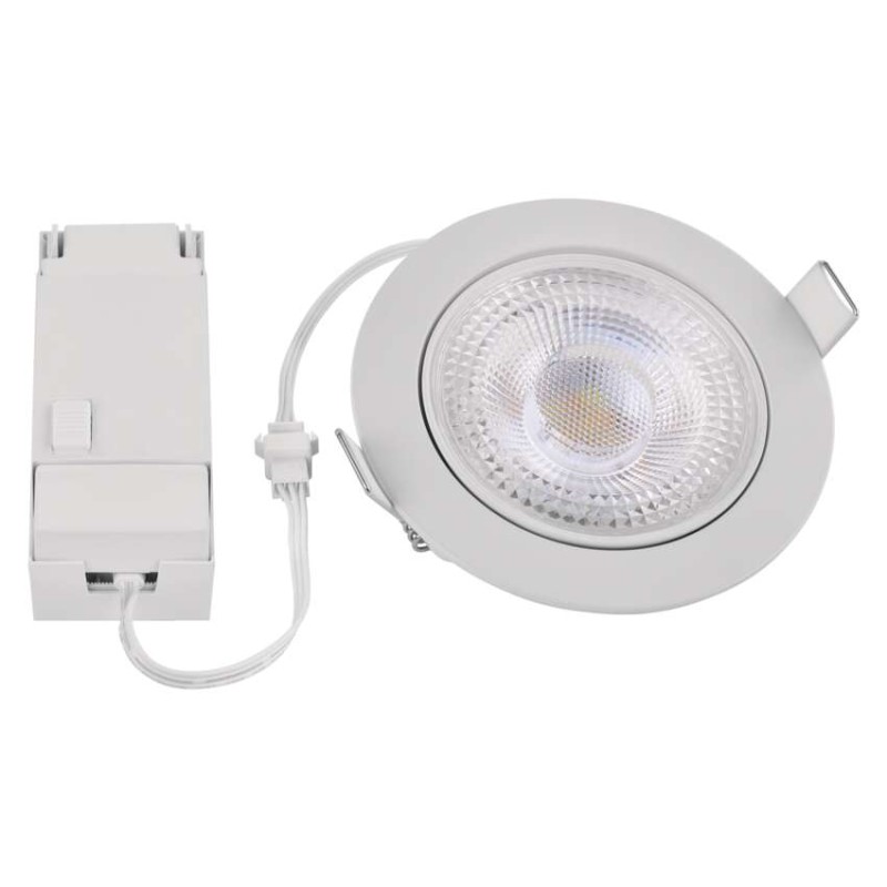 Oczko LED GERI białe, okrągłe, 6,5W CCT