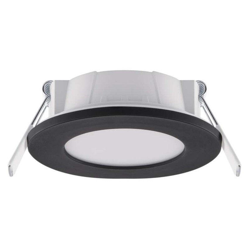 Oczko LED LORI czarne, okrągłe, 4,5W CCT