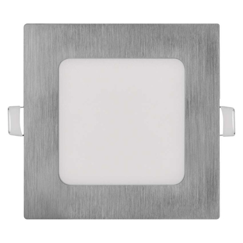 Panel LED wpuszczany NEXXO, kwadrat, srebrny, 7W, CCT