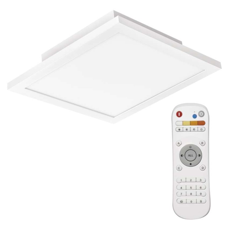 LED stropno svetilo RIVI 30x30, 20W, zatemnilno, nastavljiva CCT