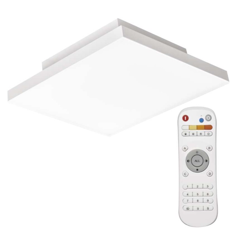 LED svítidlo IRVI 30 x 30 cm, 18 W, teplá-studená bílá, stmívatelné s ovladačem
