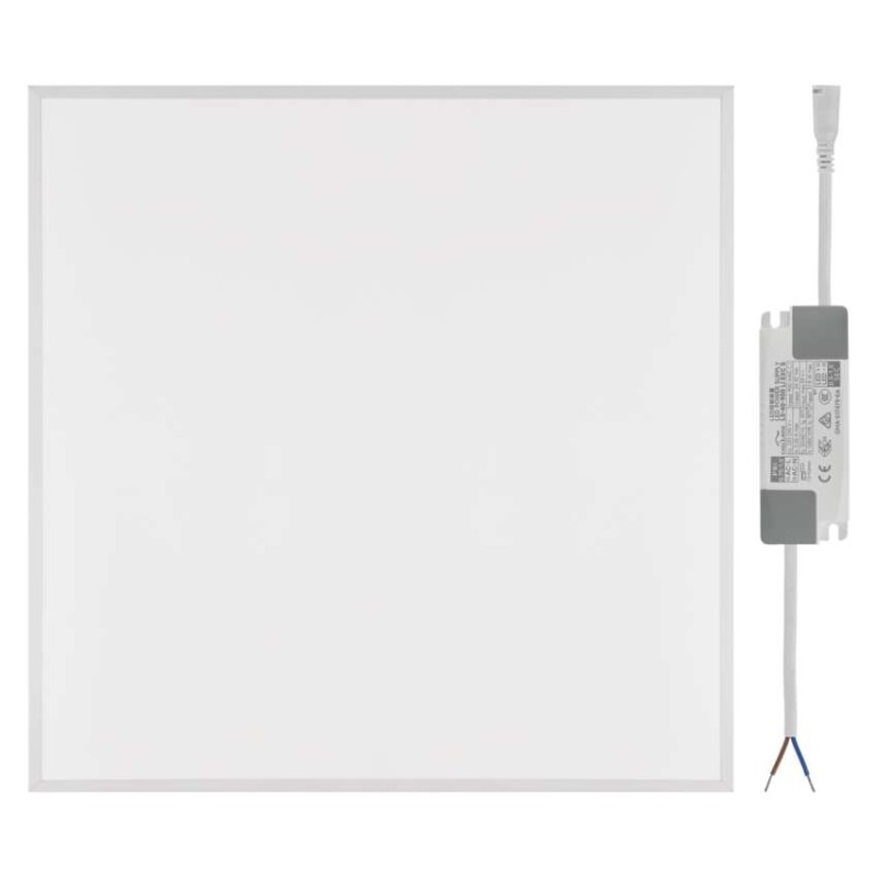LED panel DIXXO backlit 60×60, štvorcový vstavaný biely, 36W neutrálna b.
