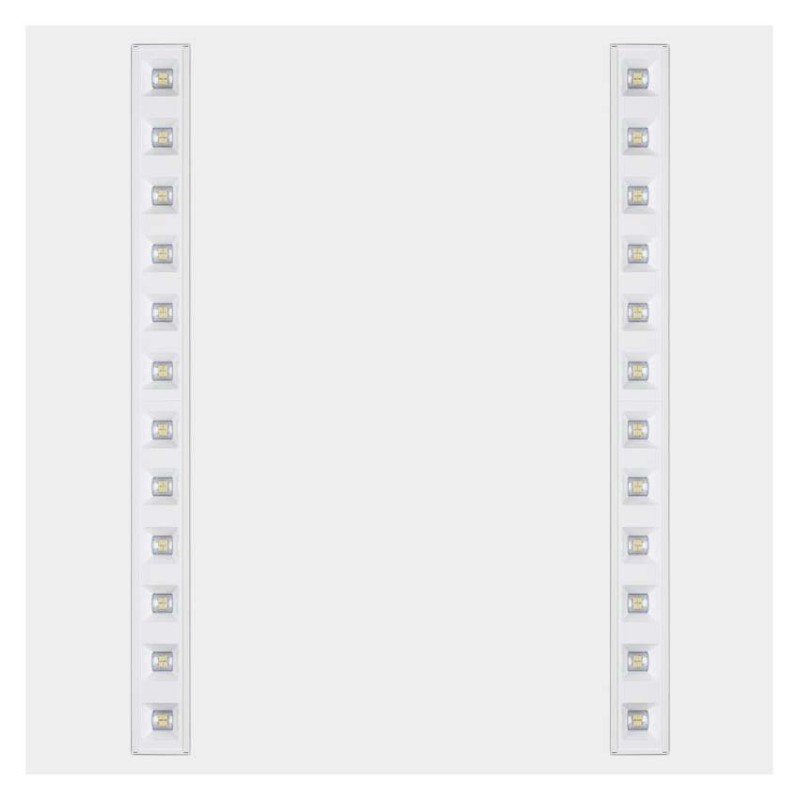 LED panel TROXO 60×60, kvadratni, vgradni, bel, 27W, UGR, nevtralno bela