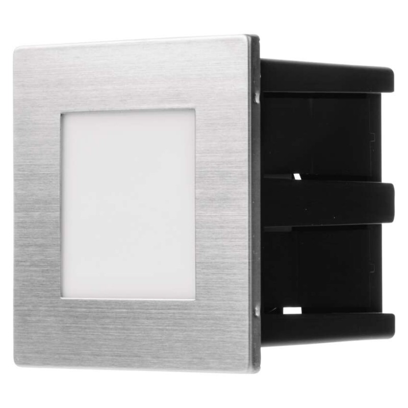 LED Treppenlicht – Einbauleuchte 80×80 2W neut. weiss IP65