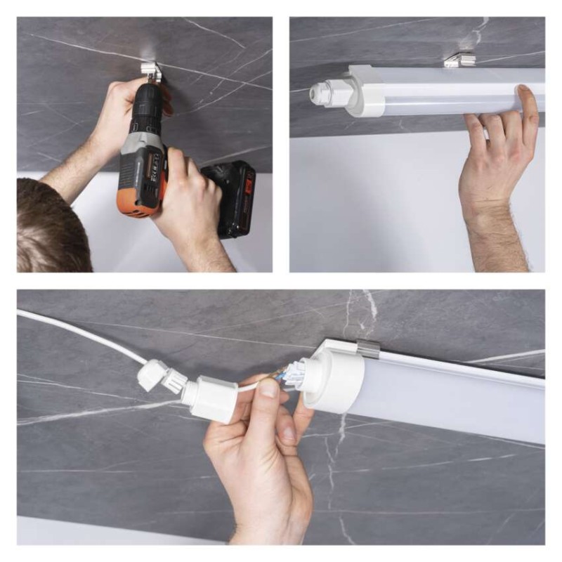 LED putekļdroša lampa DUSTY, 50W, neitrāli balta, IP65