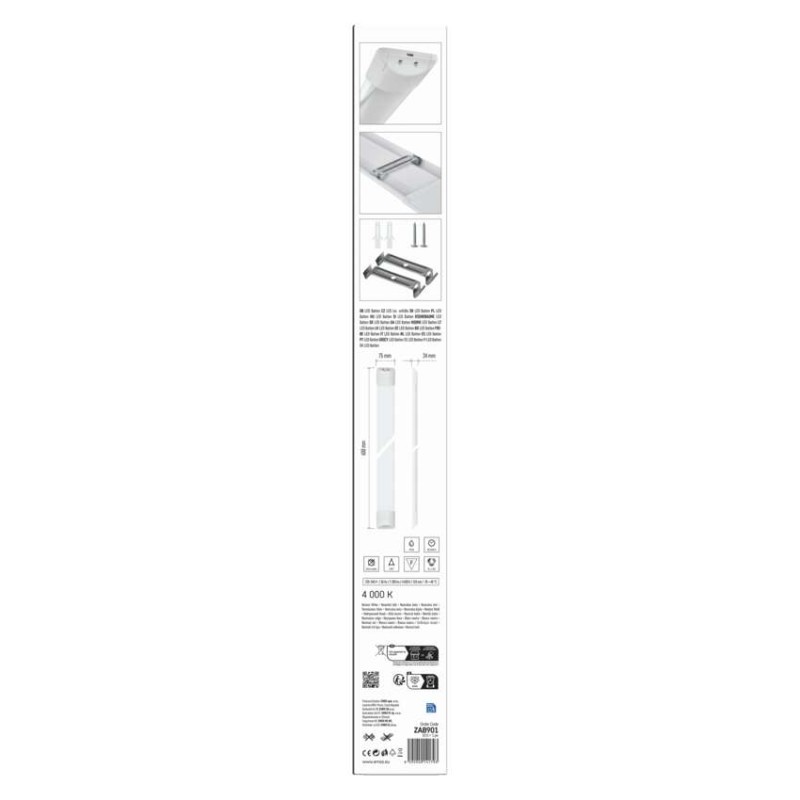 LED lineáris lámpatest MINO 20W, semleges fehér