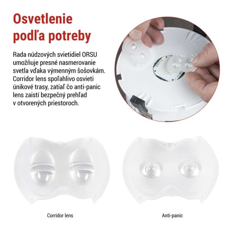 LED Núdzové svietidlo ORSU 6W 450LM 3H
