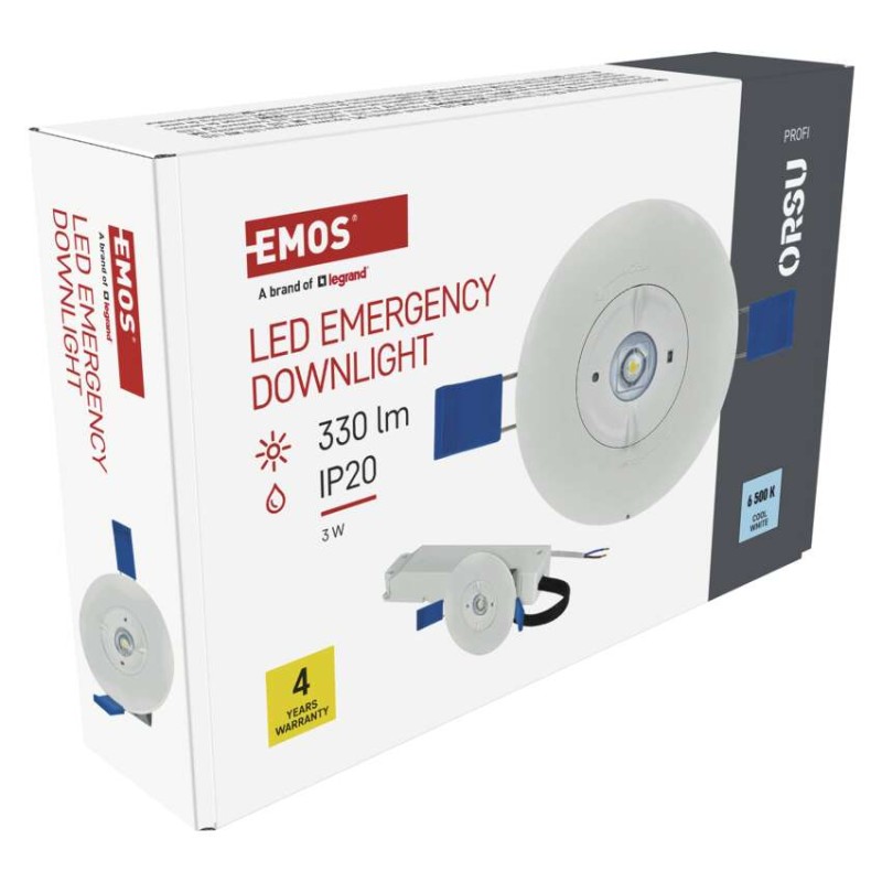 Zasilno LED svetilo ORSU, 2W, 300LM, 3h