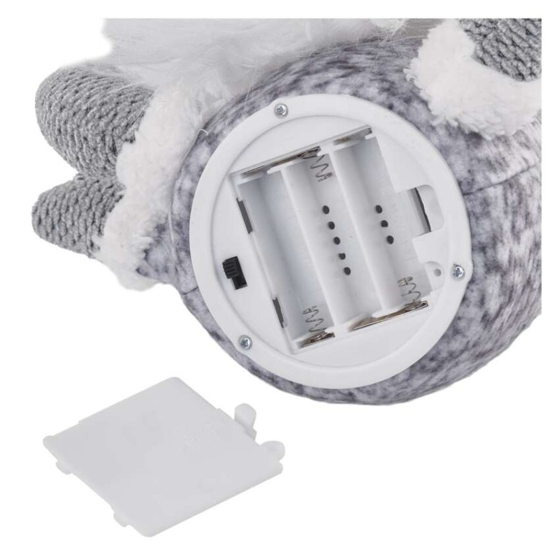 LED karácsonyi manó, 35 cm, 3× AA, beltérre, meleg fehér