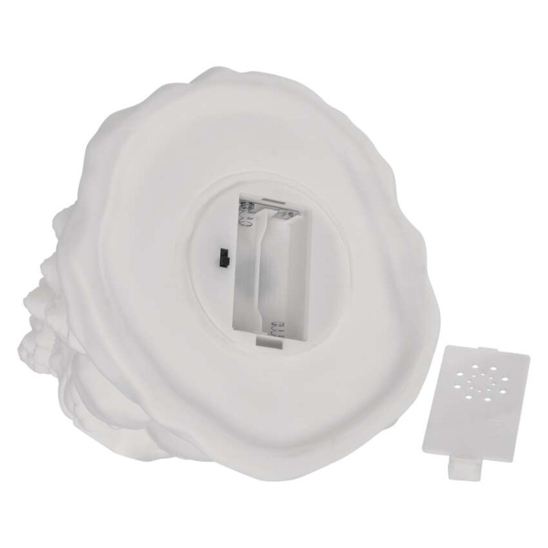 Keramischer LED-Baum mit Schneemännern, 33,5 cm, 2x AA, Innen, warmweiss