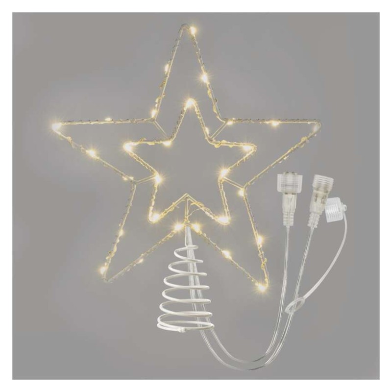 Standard LED verbindender Weihnachtsstern, 28,5 cm, Außen/Innen, warm-weiß