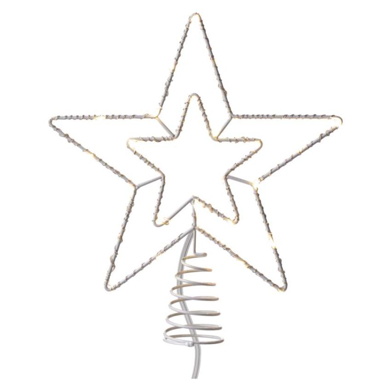 Standard LED verbindender Weihnachtsstern, 28,5 cm, Außen/Innen, warm-weiß