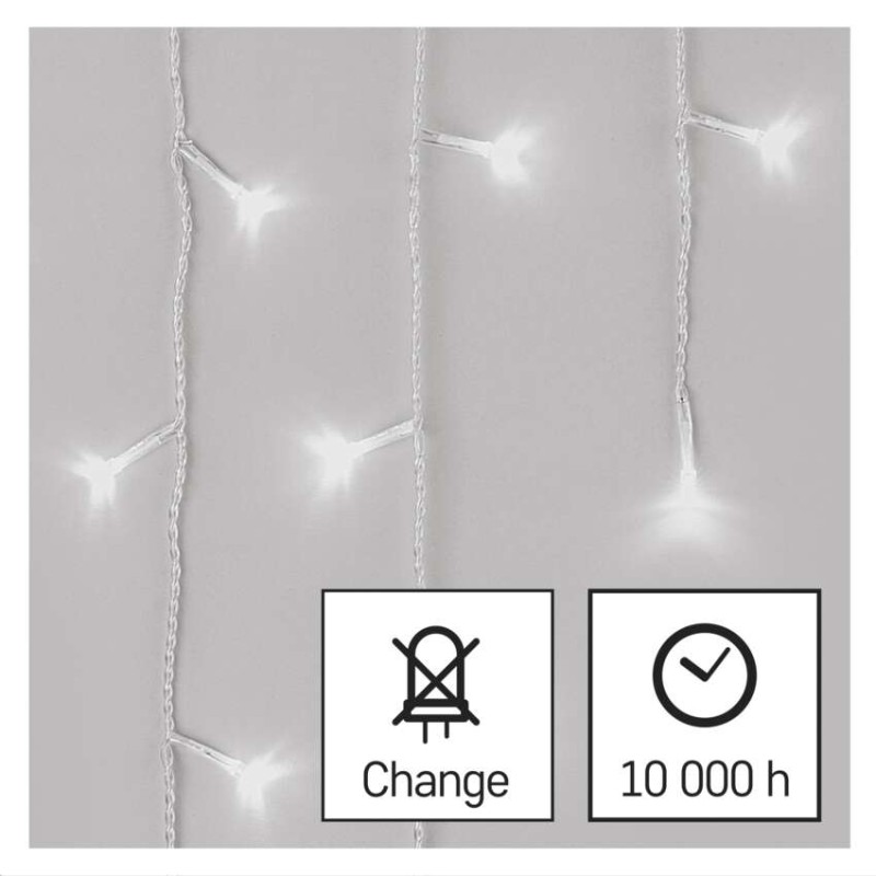LED Ziemassv. lamp. – lāst., 5 m, liet. ārā un iekšt., a. b., ar pulti, 8 rež., ar taim.