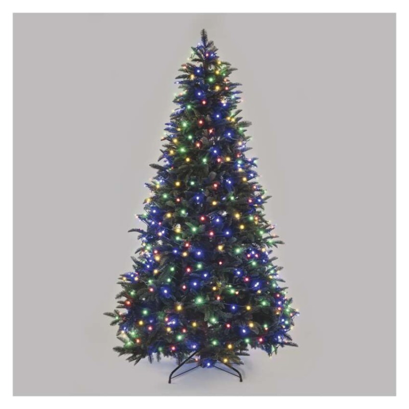 LED Weihnachtslichterkette Cherry–Kugeln, 48 m,Außen und Innen,Multicolor,Programme,Timer