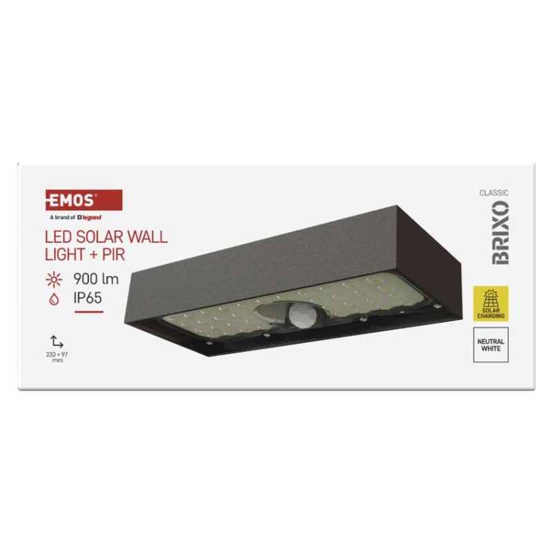 LED-Leuchte BRIXO mit PIR, neutralweiss