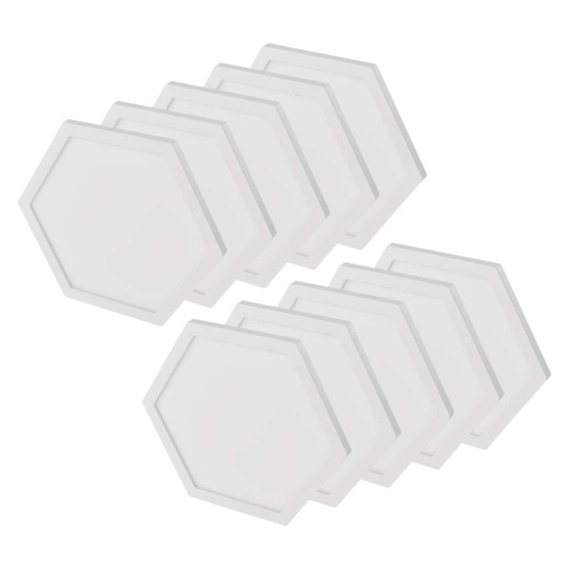 GoSmart LED gaismeklis Hexagon, sākuma komplekts, 10 daļas, 19 W, RGBIC regulējams, WiFi
