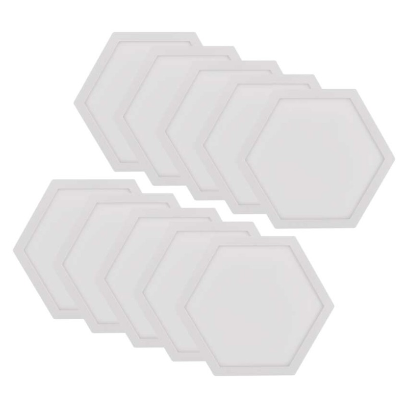 GoSmart LED gaismeklis Hexagon, sākuma komplekts, 10 daļas, 19 W, RGBIC regulējams, WiFi