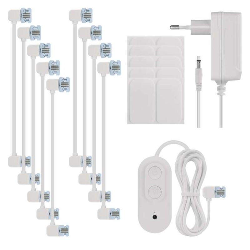 GoSmart LED gaismeklis Hexagon, sākuma komplekts, 10 daļas, 19 W, RGBIC regulējams, WiFi