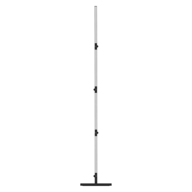 GoSmart LED stojaca lampa, čierna, 175 cm, teplá biela / RGBIC WiFi