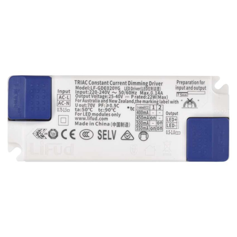 Triac dimmbarer Treiber für LED-Leuchte 550mA 20W