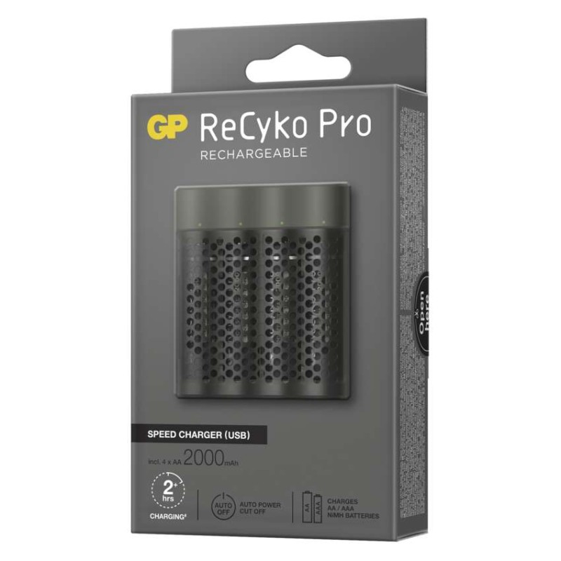 GP polnilec baterij Speed M451 + 4× AA ReCyko Pro
