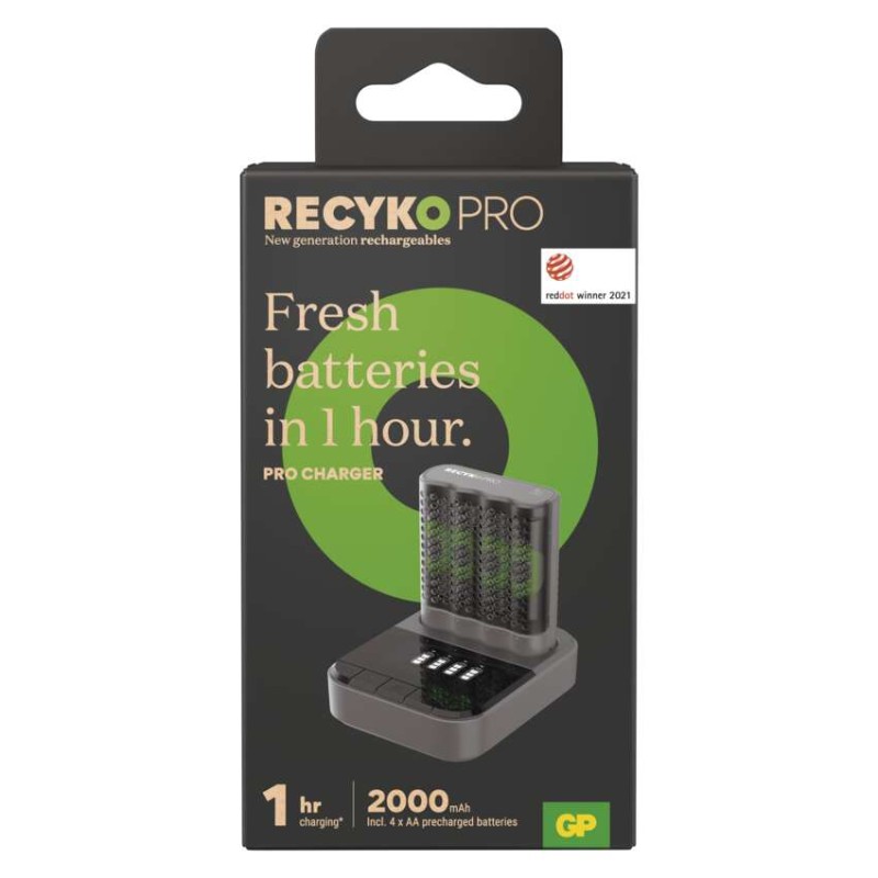 GP Pro akkumulátor töltő P461+4xAA ReCyko Pro + dokkoló