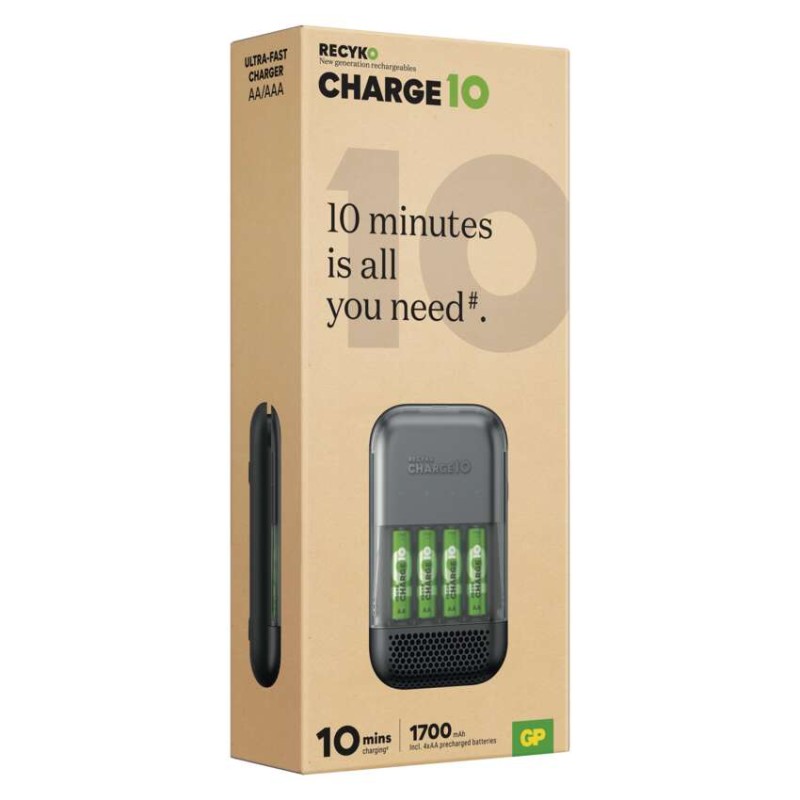 GP nabíjačka batérií Charge 10 S491 + 4× AA