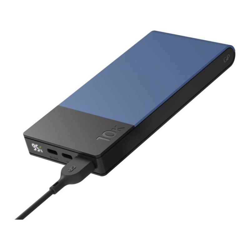 GP M2+ Series powerbank, 10 000 mAh, 22,5 W, modra