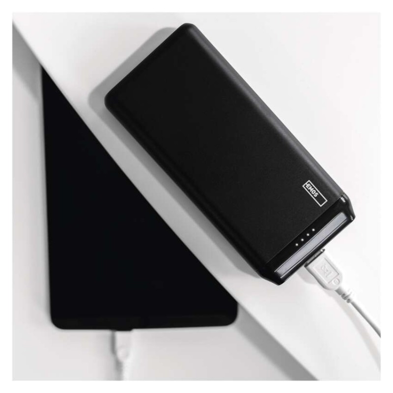 Power bank EMOS Alpha2 20, 20 000 mAh, 10 W, čierny