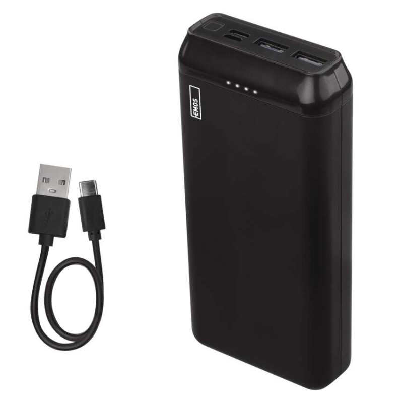 Power bank EMOS Alpha2 20, 20 000 mAh, 10 W, čierny