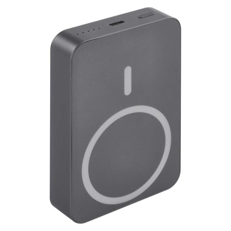 Bezvadu ārējais akumulators WI 1046, 10 000 mAh, 20 W, pelēks