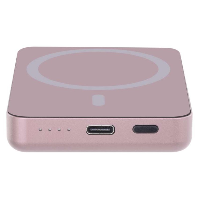 Power bank EMOS WI 522, 5 000 mAh, 20 W+Wireless, lososová