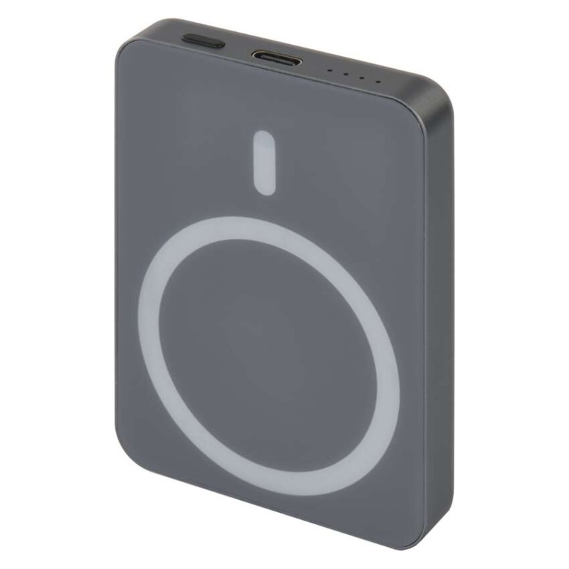 Powerbank EMOS WI 522, 5 000 mAh, 20 W+Wireless, grau