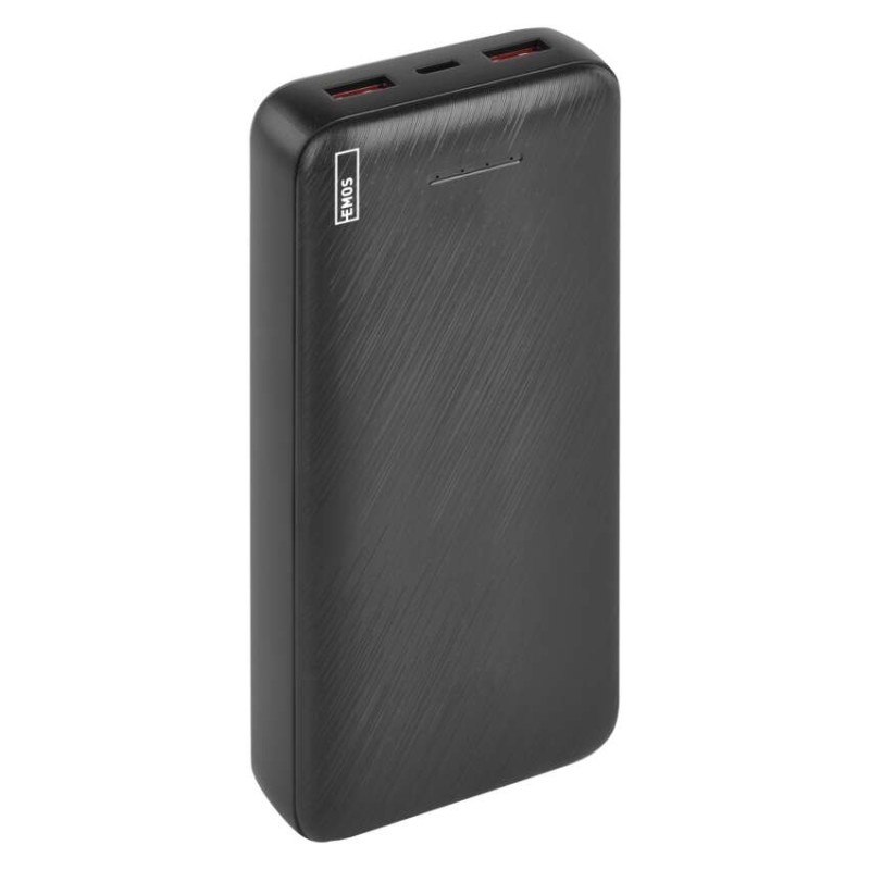 EMOS Powerbank AlphaQ3, 20 000 mAh, 22,5 W, fekete