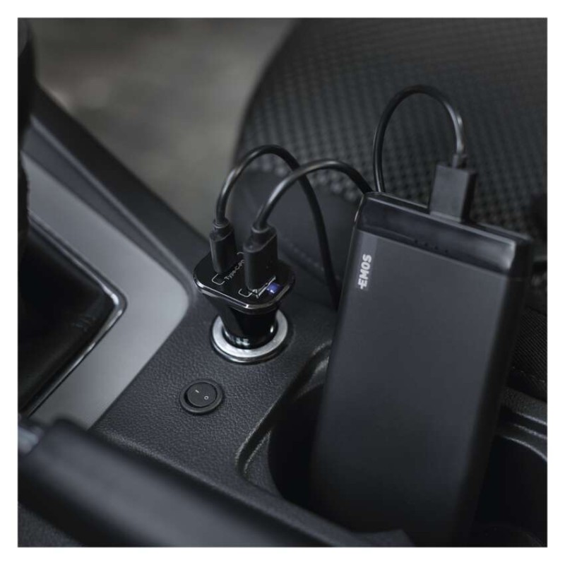 Ładowarka samochodowa USB 3A (30 W) max. 