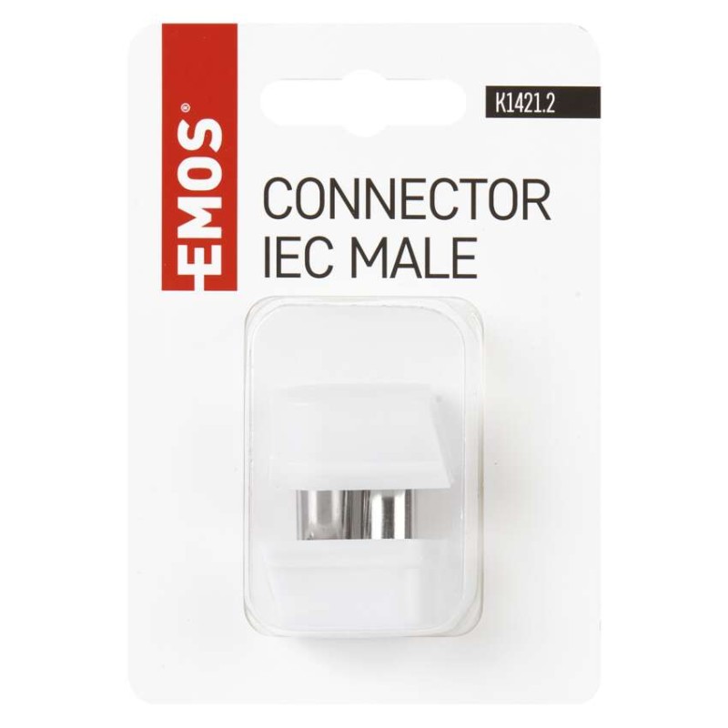 IEC Stecker, Drucktyp, gewinkelt