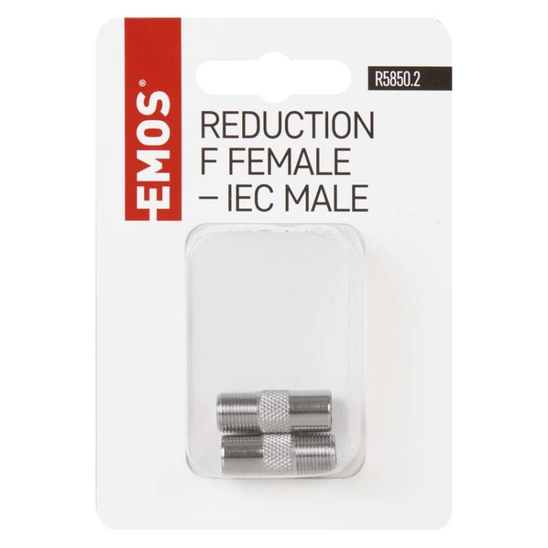 Reduktion F Buchse – IEC-Stecker
