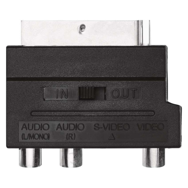 Redukcia SCART na 3x CINCH + SVHS adaptér