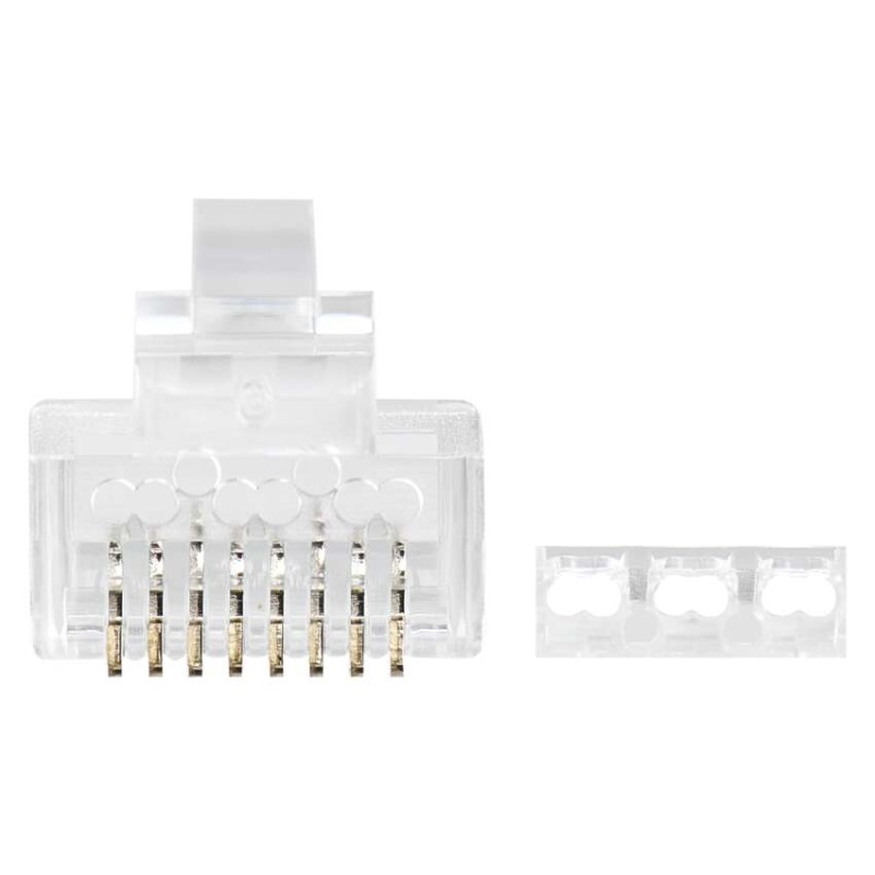 Konnektor RJ45 für UTP Kabel, transparent, 20 Stk.
