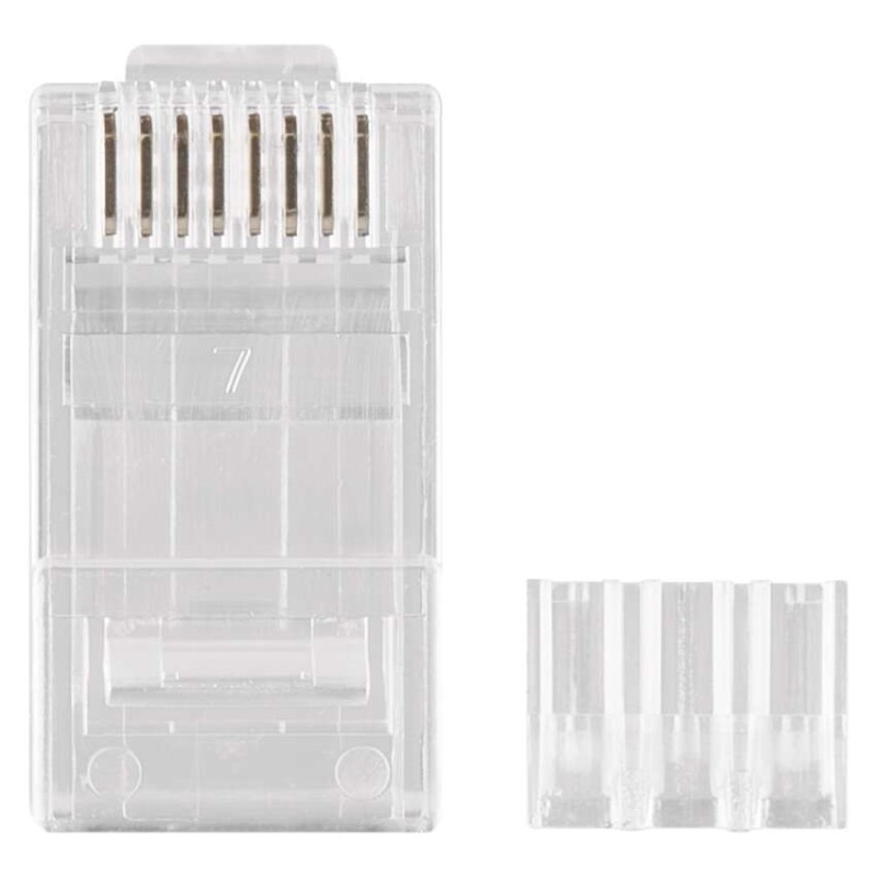 Konnektor RJ45 für UTP Kabel, transparent, 20 Stk.
