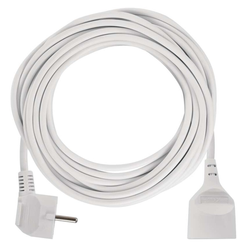 Prodlužovací kabel 10 m / 1 zásuvka / bílý / PVC / 1 mm2