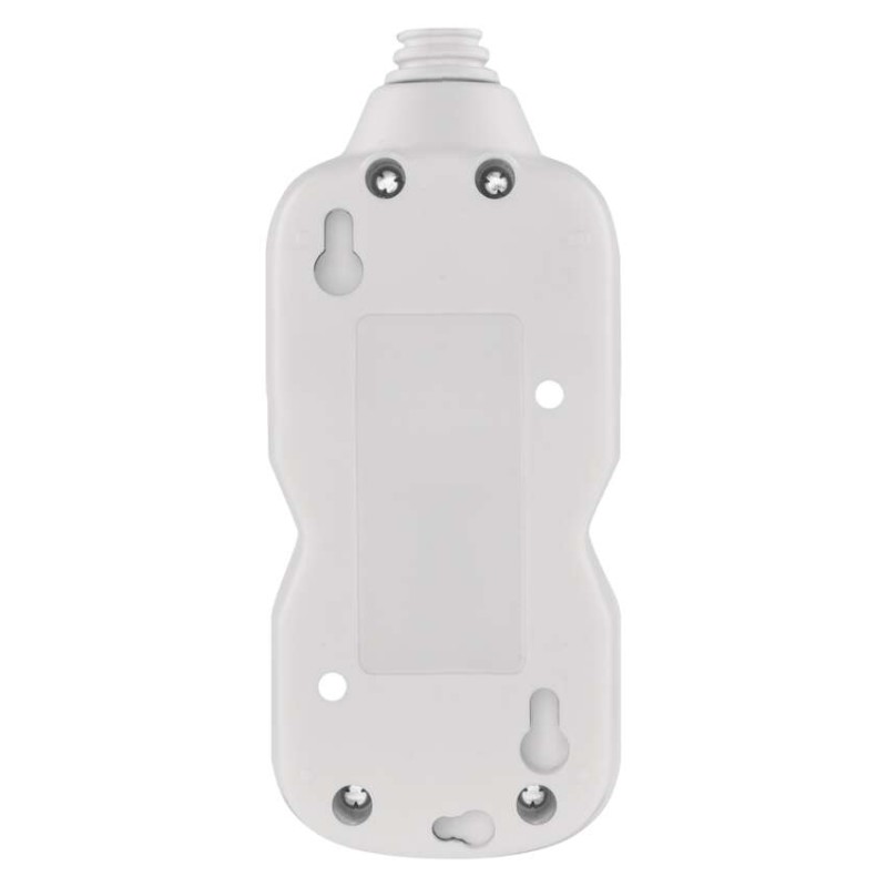Przedłużacz 2 m / 2 gniazda / biały / PVC / 1 mm2